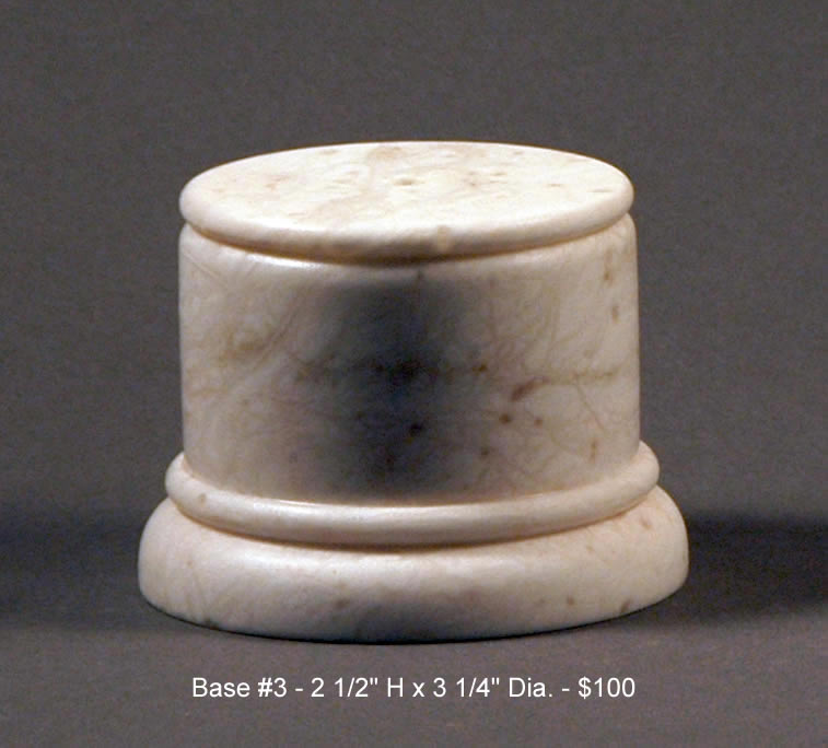 Turned Alabaster Sculpture Bases, Max Krimmel